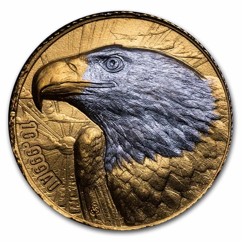 Gold coin of the Republic of Côte d'Ivoire (Ivory Coast) 