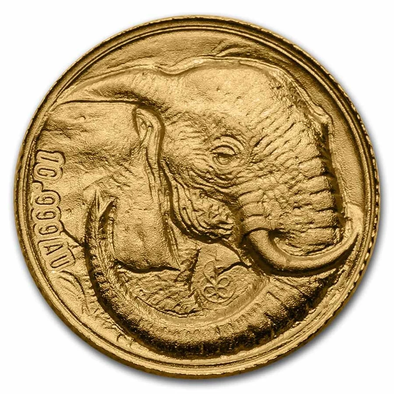 Gold coin of the Republic of Côte d'Ivoire (Ivory Coast) 