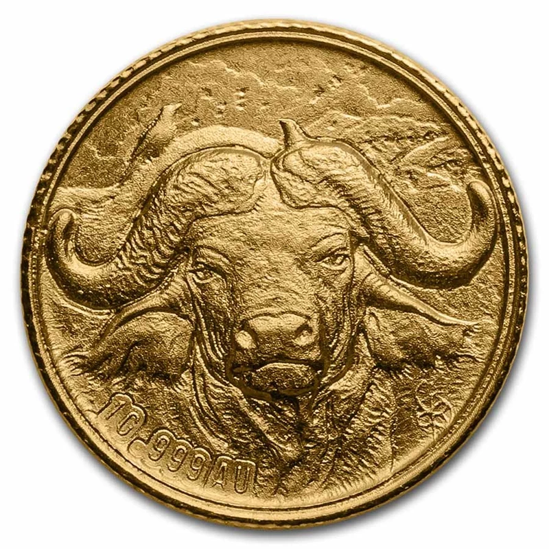 Gold coin of the Republic of Côte d'Ivoire (Ivory Coast) 