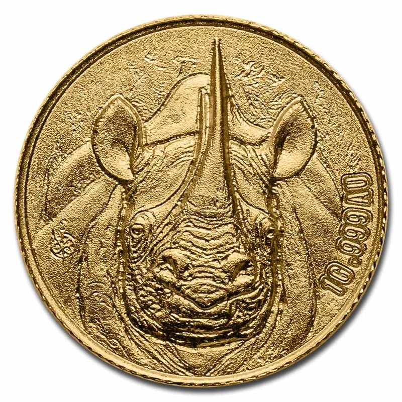 Gold coin of the Republic of Côte d'Ivoire (Ivory Coast) 