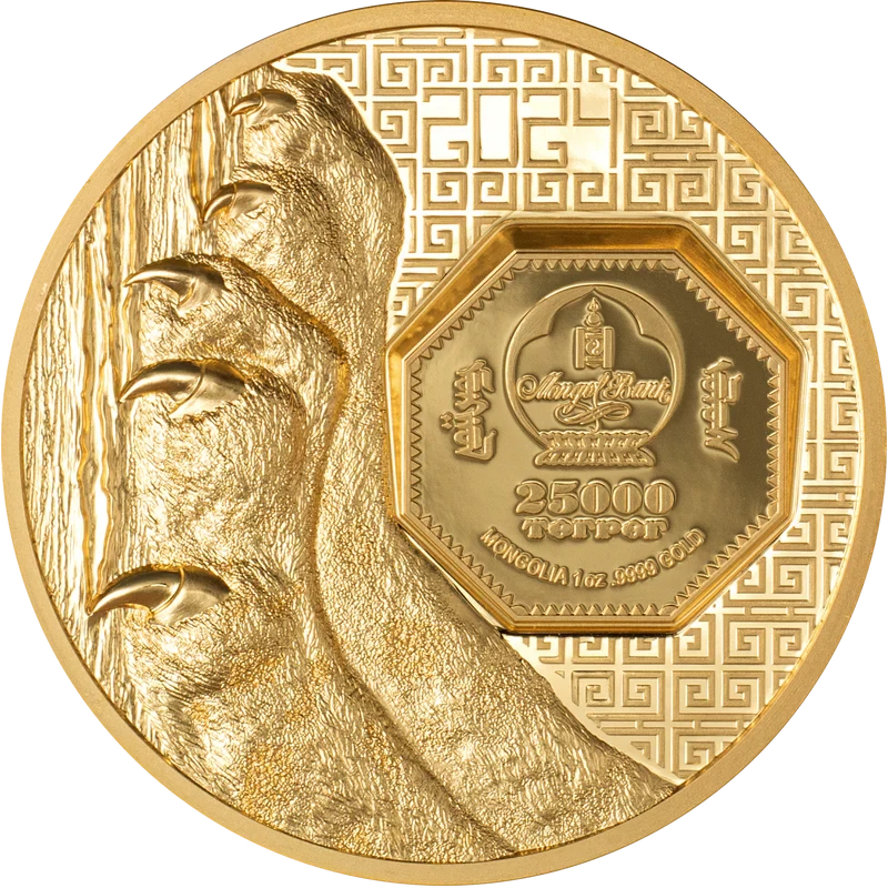 Gold coin of Mongolia 