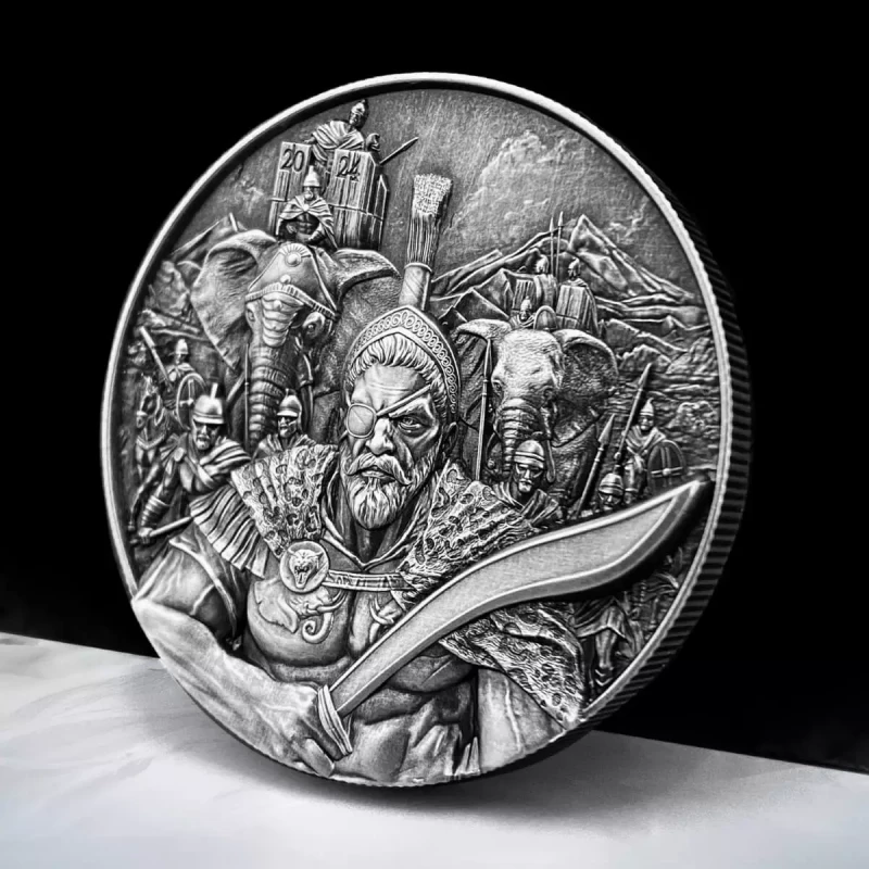 Silver coin Chad. 