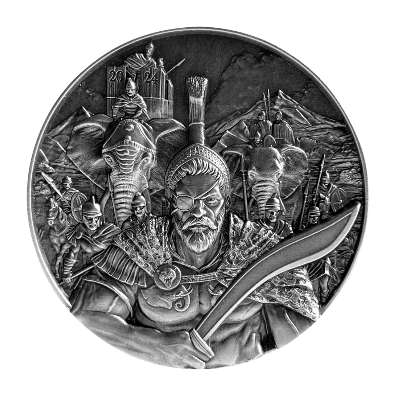 Silver coin Chad. 