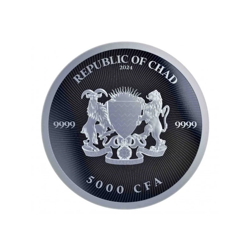 Chad silver coin. 