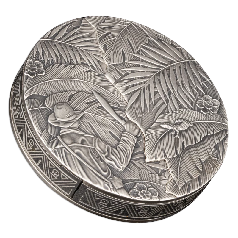 Silver coin of Barbados 
