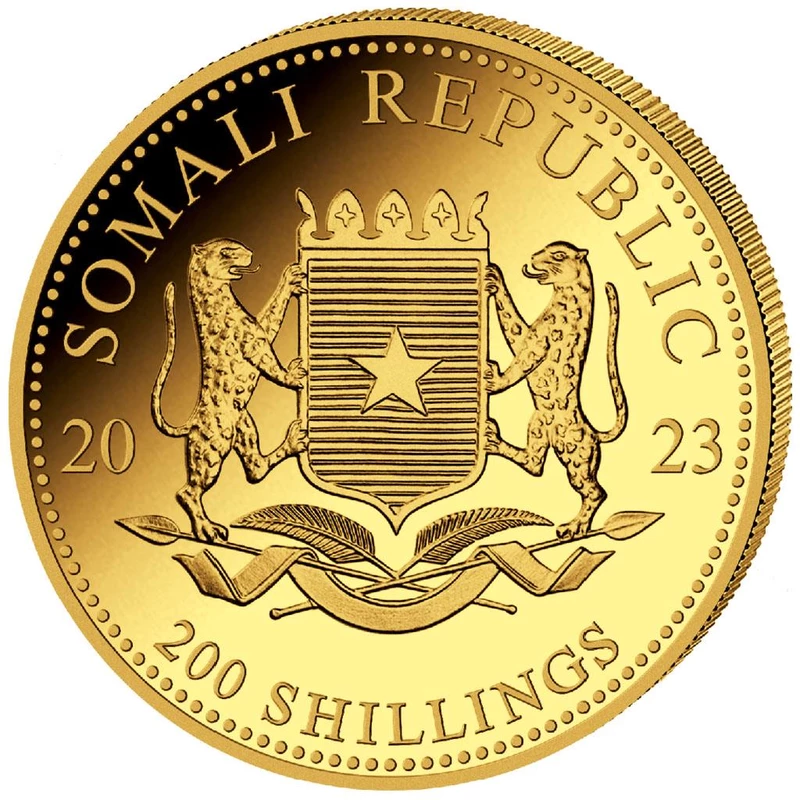 Somalia gold coin 