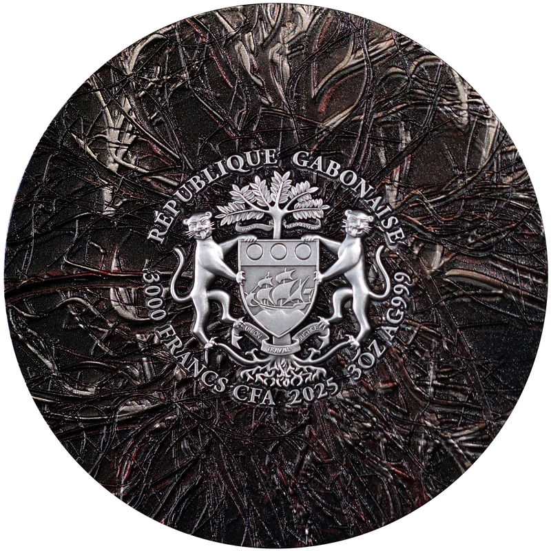 Silver coin Gabon 