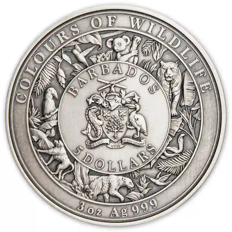 Barbados silver coin 