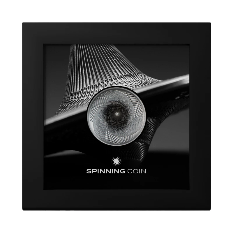 Cook Islands Silver Spinning Coin (proof) 2023, 31.1 grams pure silver (0.999 proof) Collectible coins