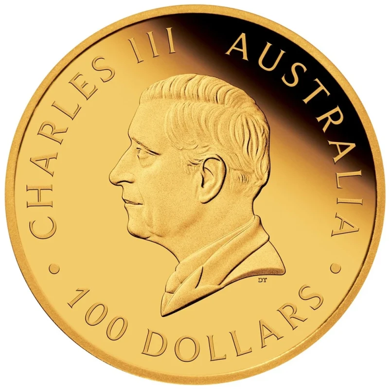 Australian Brumby 2024 gold coin (proof), 31.1 g. pure gold.  (0.9999 proof) Collectible coins