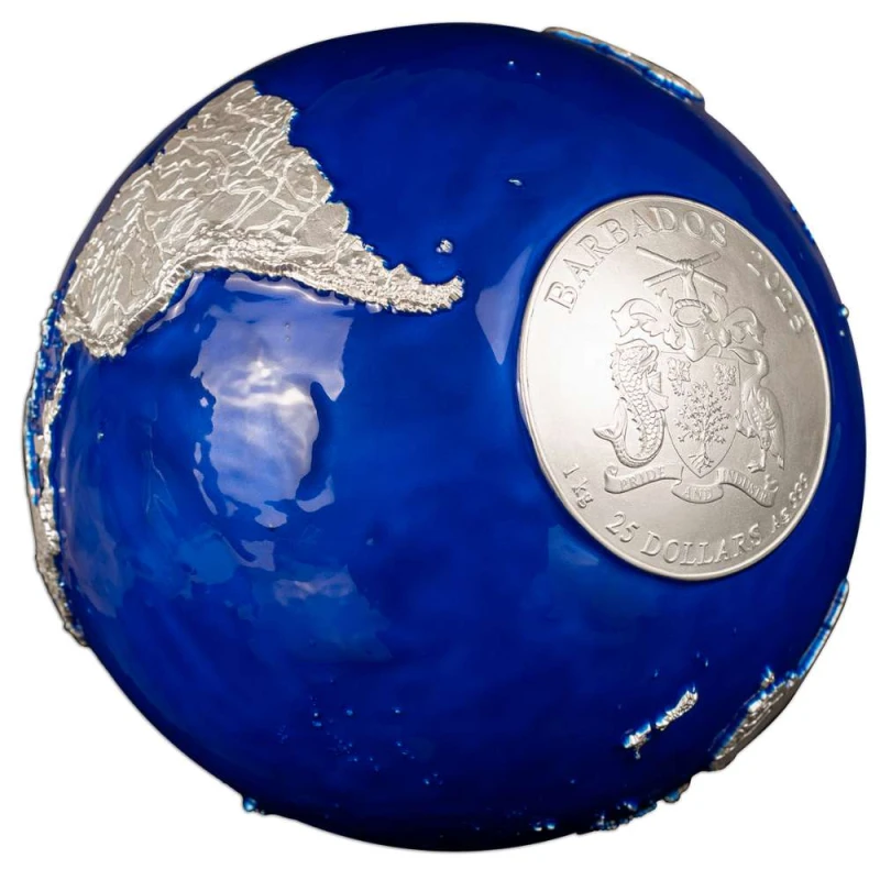 Barbados silver coin 
