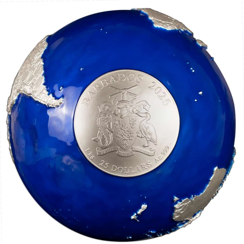 Barbados silver coin 