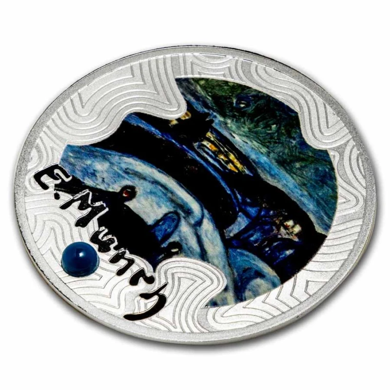Cameroon: silver coin Starry night 2024 Proof 17.5 g Collectible coins