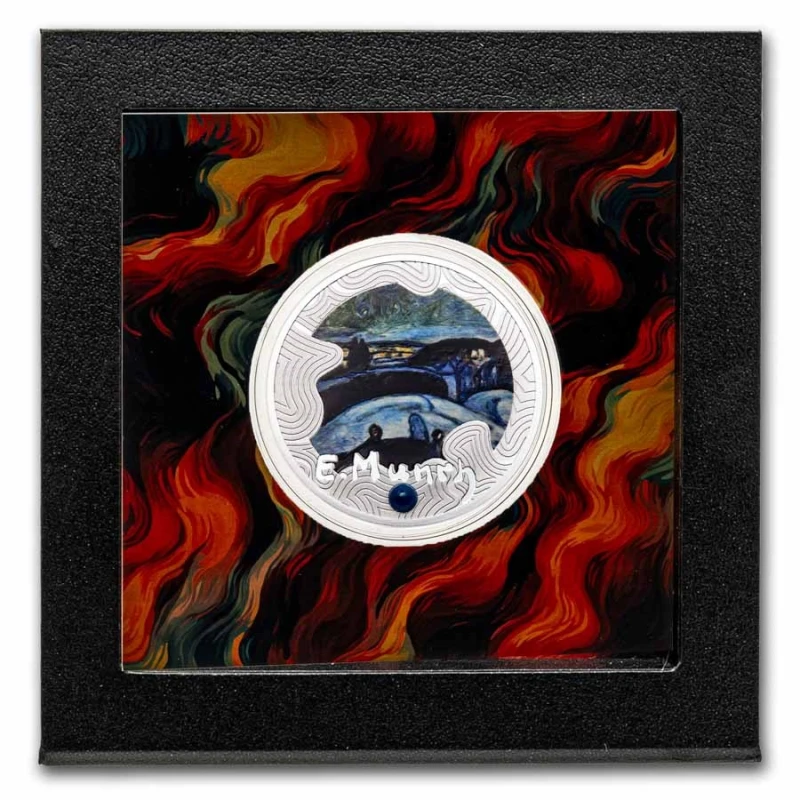 Cameroon: silver coin Starry night 2024 Proof 17.5 g Collectible coins