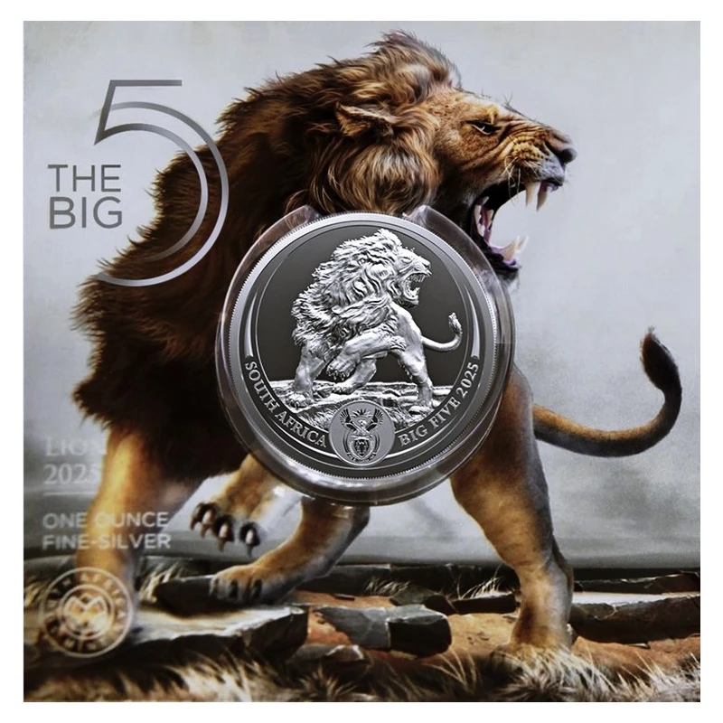 South Africa: silver coin Lion 2025 1 oz Collectible coins