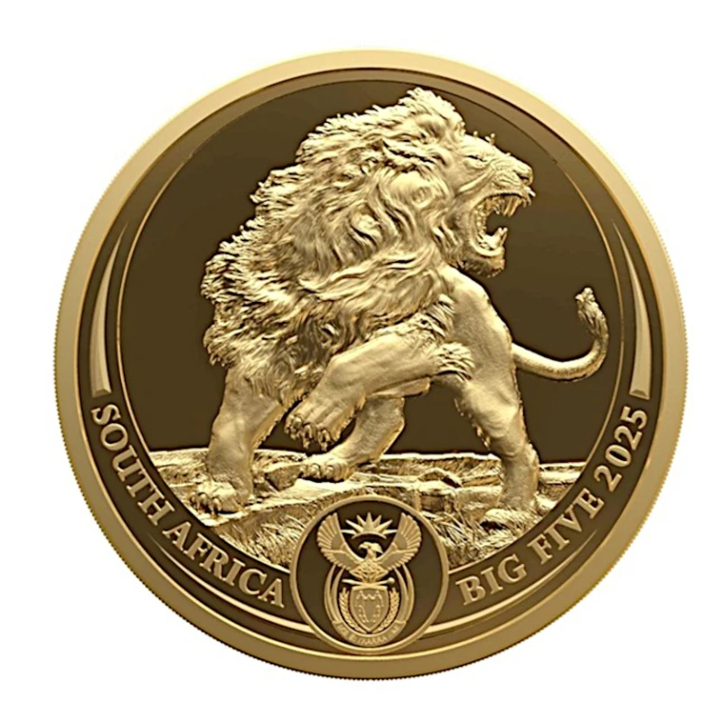 South Africa: gold coin Lion 2025 Proof 1/4 oz Collectible coins