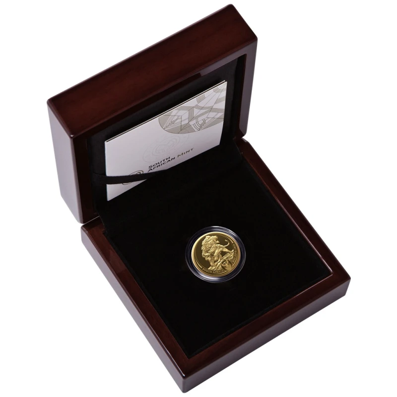 South Africa: gold coin Lion 2025 Proof 1/4 oz Collectible coins