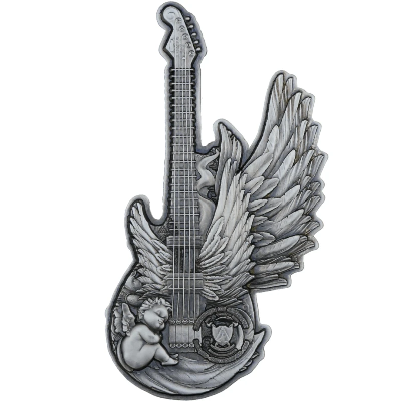 Cameroon: silver coin Guitar of Angel 2025 2 oz Collectible coins
