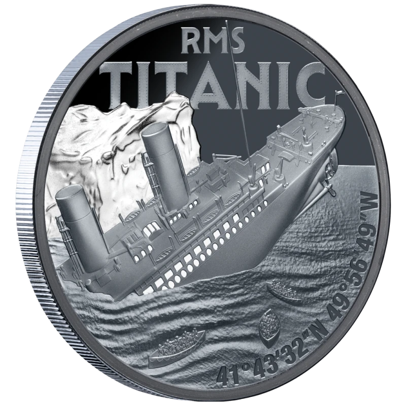 Niue Silver Coin Titanic 2025 Proof 1 oz Colored Collectible coins