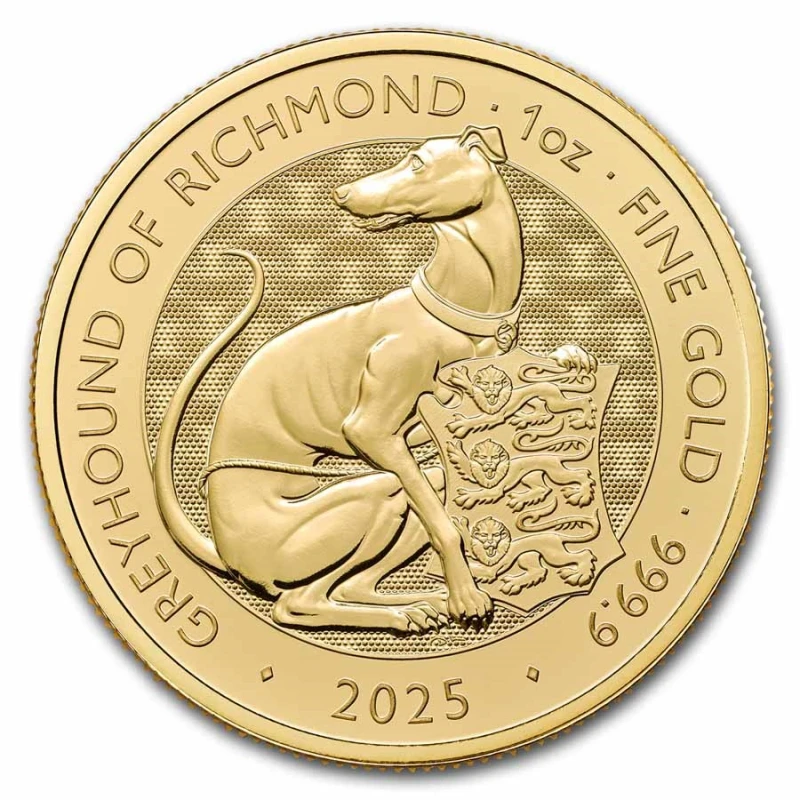 UK: gold coin Greyhound of Richmond 2025 1 oz Investment coins