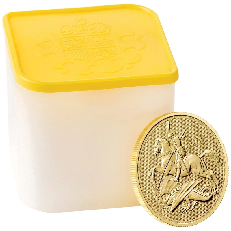 UK: gold coin St. George and the Dragon 2025 1 oz Investment coins