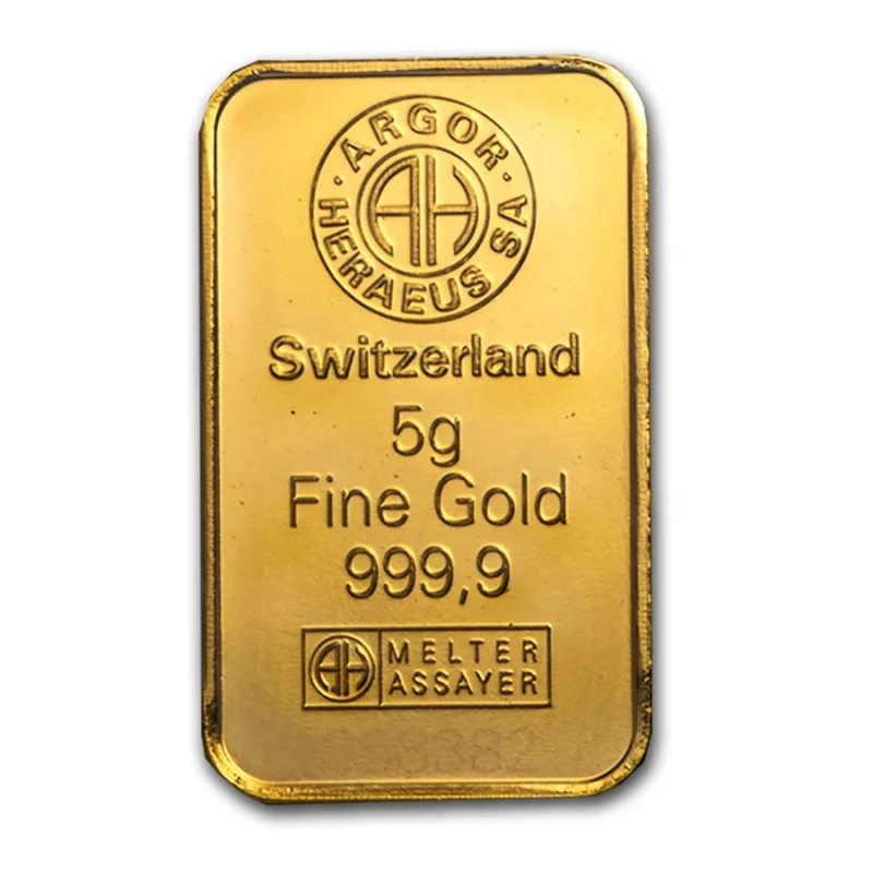 Switzerland: 5 g gold bar Investment bullion