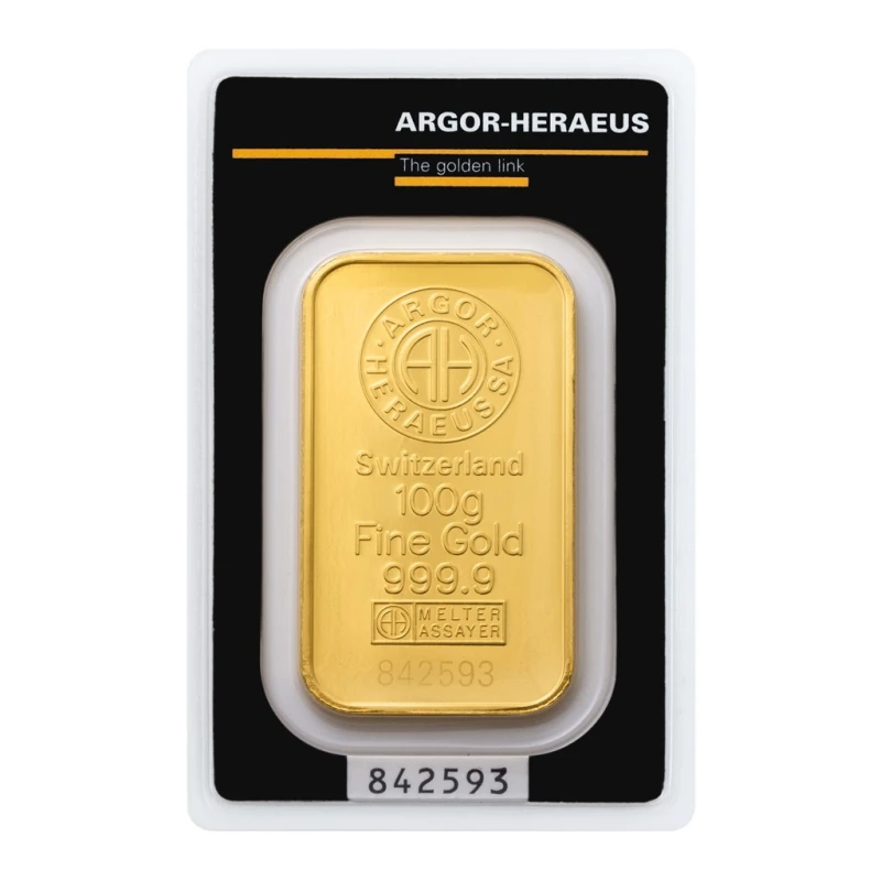 Switzerland: 100 g gold bar Investment bullion
