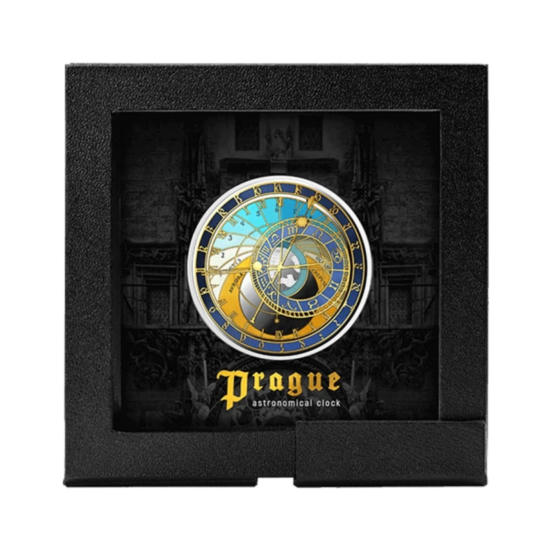 Malta: silver coin Prague Astronomical Clock 2025 Proof 1 oz Collectible coins