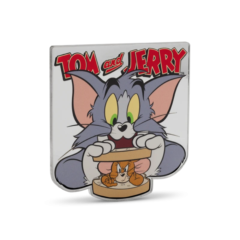 Niue: silver coin Tom and Jerry 2025 Proof colorized 5 oz Collectible coins