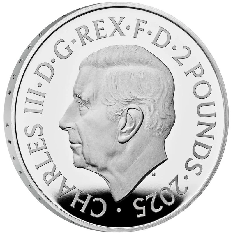 United Kingdom Silver Coin The Tudor Beasts White Greyhound of Richmond 2025 Proof 1 oz Collectible coins