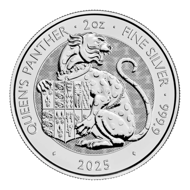 United Kingdom Silver Coin The Royal Tudor Beasts The Queen’s Panther 2025 2 oz Collectible coins