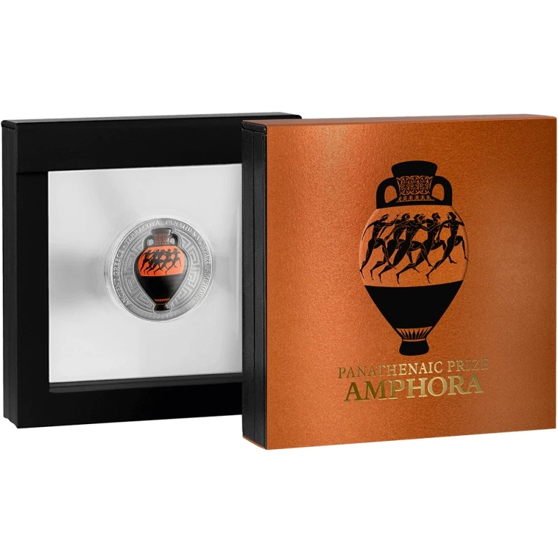 Ghana: silver coin Panathenaic prize amphora 2022 2 oz Collectible coins