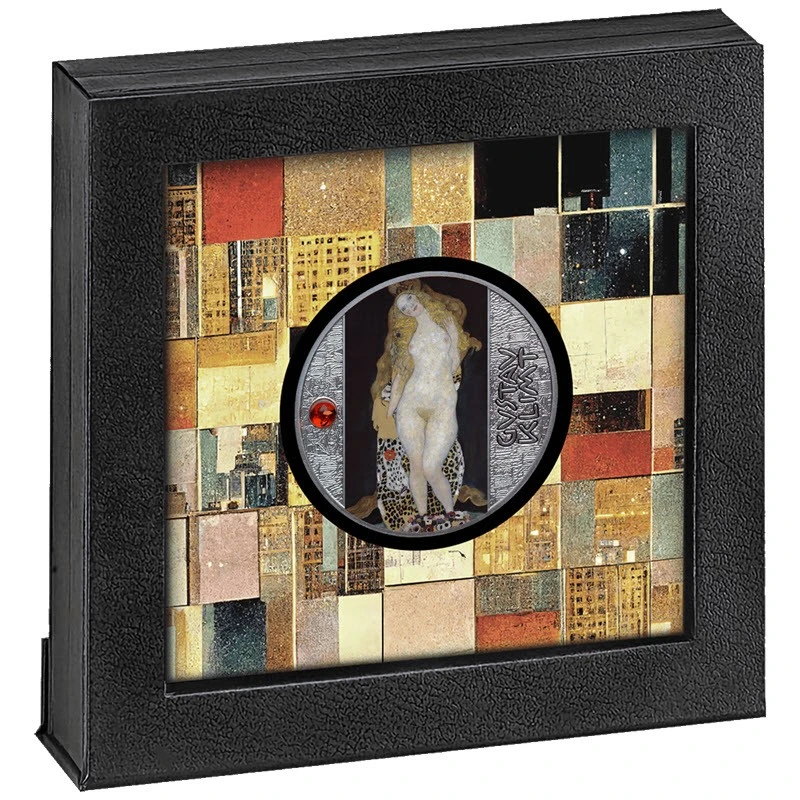 Cameroon: silver coin Adam and Eve 2024 Proof colored 17.5 g Collectible coins