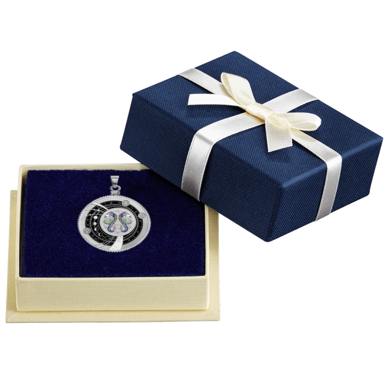 Cameroon: silver coin Gemini 2025 Proof colored 10 g Collectible coins