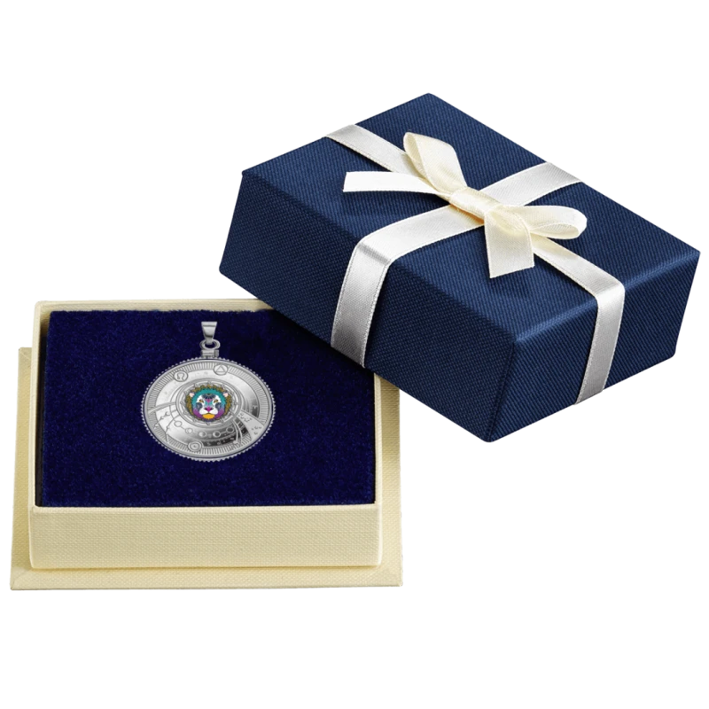 Cameroon: silver coin Leo 2025 Proof colored 10 g Collectible coins