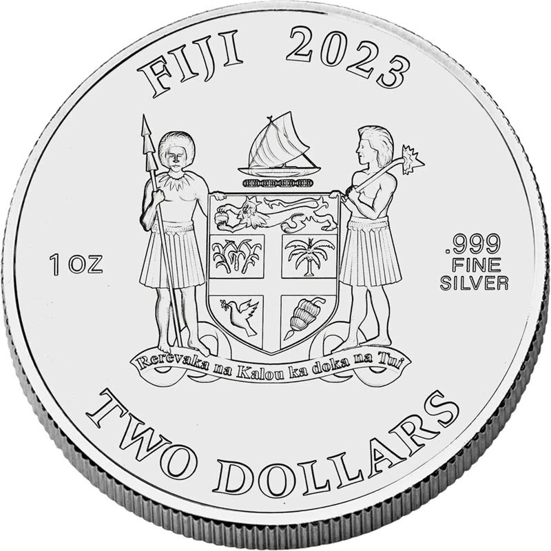 Fiji Silver Coin Big Five of America Bison 2023 1 oz Collectible coins