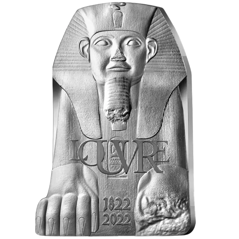 France Silver Coin Louvre 2022 Proof 22.2 g Collectible coins