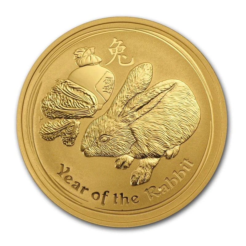Australia Gold Coin Lunar II Year of the Rabbit 2011 1 oz Collectible coins