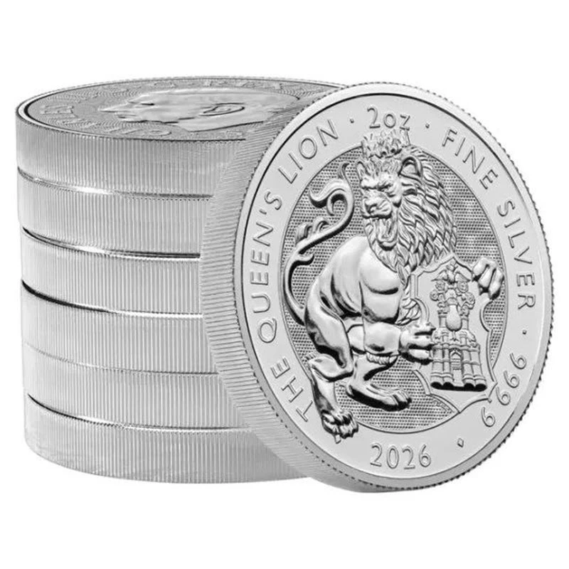 United Kingdom Silver Coin The Royal Tudor Beasts Queen’s Lion 2026 2 oz Collectible coins