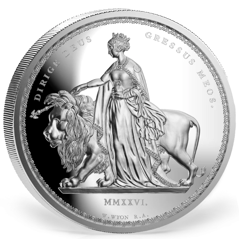 Falkland Islands Silver Coin Una and the Lion 2026 Proof 1 oz Collectible coins